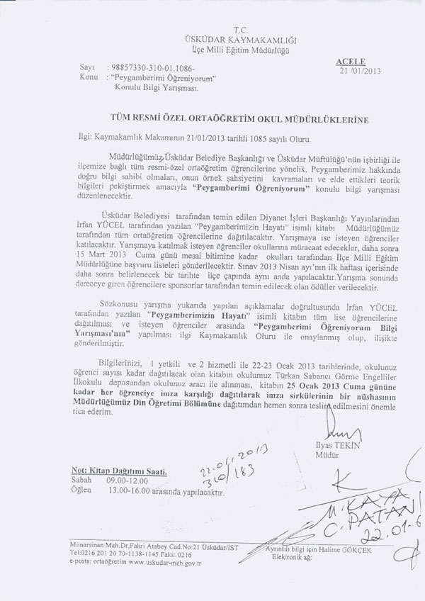 uskudar-kaymakamligi-zorunlu-din-kontrolu-resmi-yazi