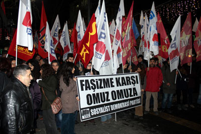 Ankara’da SDP’lilere faşist saldırı protesto edildi