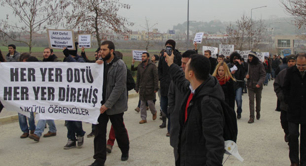 Tekirdağ Namık Kemal Üniversitesi&#8217;nden ODTÜ&#8217;ye destek, rektöre protesto