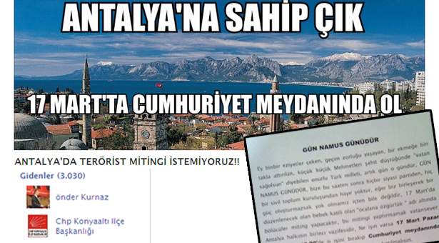 Antalya&#8217;daki faşist kışkırtmaya CHP yönetiminden destek