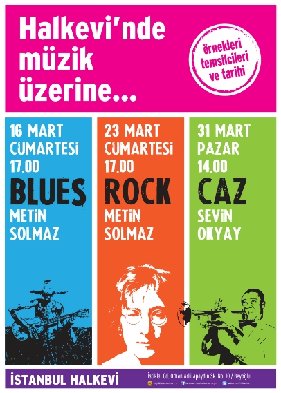 Halkevinde Blues, Rock, Caz günleri