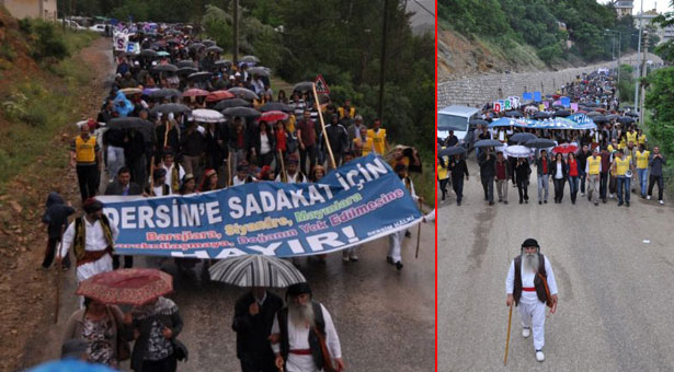 Dersim’e Sadakat Yürüyüşü’nde binler ‘Munzur özgür akacak’ dedi