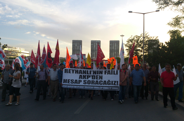 Batıkent'te yüzlerce kişi Reyhanlı için yürüdü