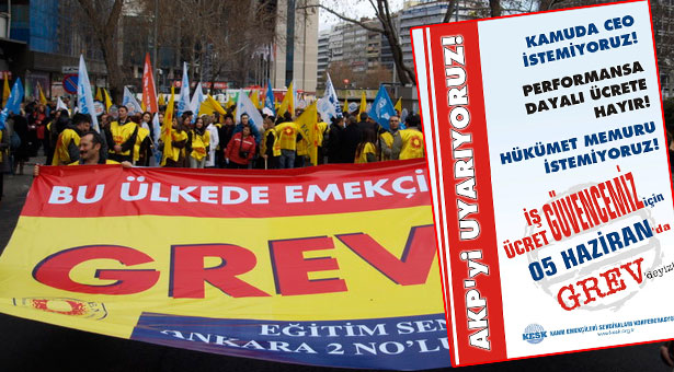 KESK, 5 Haziran’da greve çıkıyor