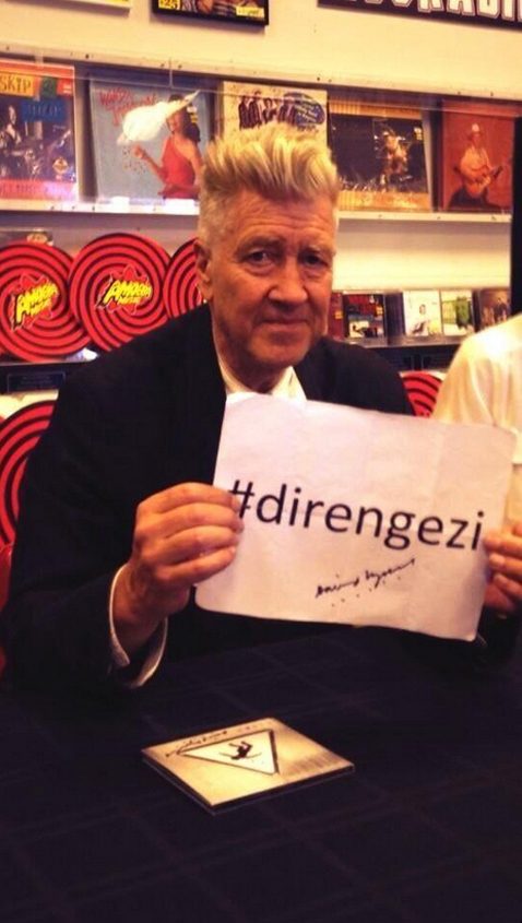 David Lynch'den Gezi Parkı'na destek