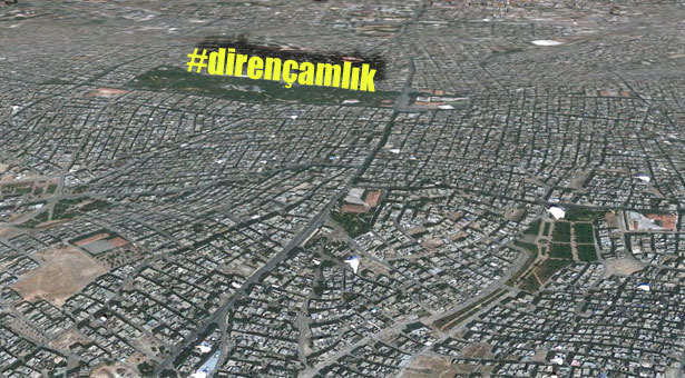 Antep ayakta: “Çamlığa dokunma Gezi’yi hatırla”