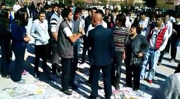 Ege Lisesi’nde Yeryüzü Sofrası kuruldu, okul yönetimi polisliğe soyundu