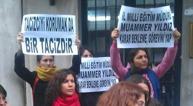&#8216;Tacizci milli eğitim müdürü görevden alınsın!&#8217;