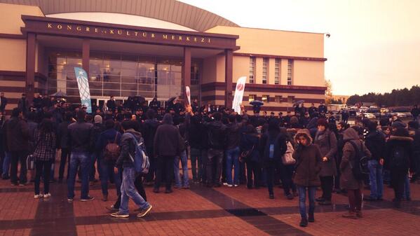 Osmangazi Üniversitesi öğrencilerinden Çetinsaya protestosu