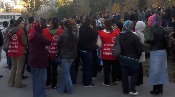 Devrimci Sağlık-İş Hacettepe’de taşerona karşı iş bıraktı