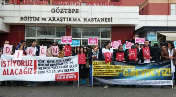 Göztepe EAH&#8217;ta direnen asistan hekimler kazandı