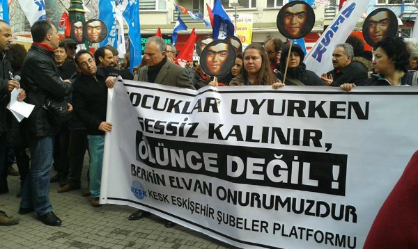 Eskişehir’de DİSK, KESK ve TTB'nin çağrısıyla 12.30’da Berkin Elvan’ı anmak için İl Sağlık Müdürlüğü önünde buluşuldu. Hamamyolu Saat Kulesi önüne yüründü. Akşam saat 18.00’da Espark önüne toplanılma çağrısı yapıldı.