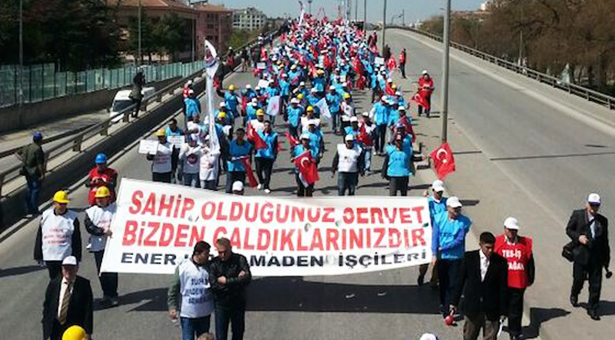 Yatağan işçileri Ankara'ya geldi, polis saldırdı