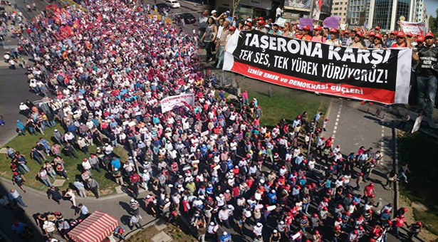 İzmir’de işçiler taşerona karşı tek ses, tek yürek