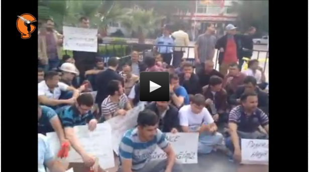 Soma işçisi Adliye önünde eylemde: &#8220;Patronu değil işçiyi savunan sendika istiyoruz&#8221;