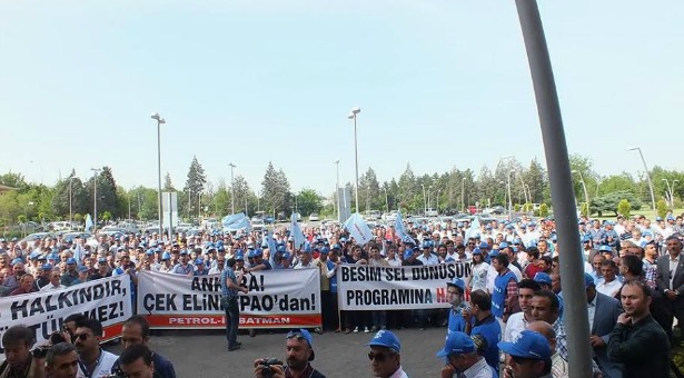 Petrol İş, taşerona ve özelleştirmeye karşı iş bıraktı