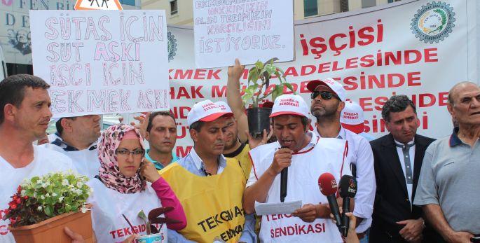 Sütaş'ta direnişten vazgeçmeyen sendikaya polis baskını