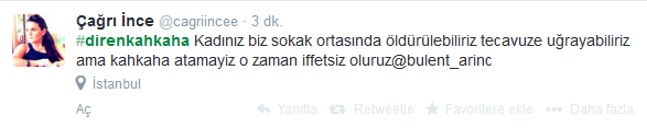 Kadınlardan Arınç'a tepki
