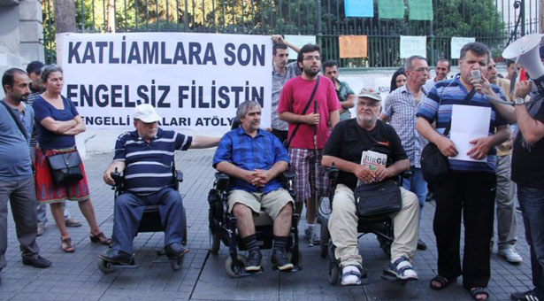 Engellilerden, engelsiz Filistin için eylem