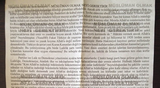 Tuzluçayır’da şeriat bildirisi dağıtan gericilere mahalleli müdahale etti