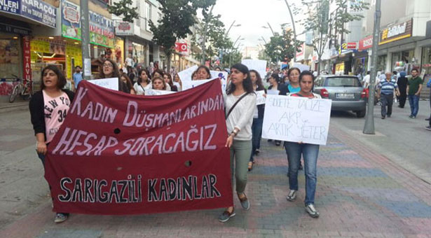 Sarıgazili Kadınlar, kadın cinayetlerine karşı yürüdü