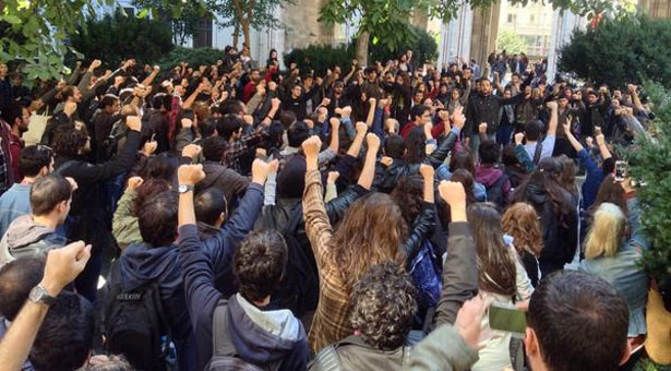 Beyazıt&#8217;ta çete saldırısı püskürtüldü: &#8220;Katil IŞİD üniversiteden defol!&#8221;