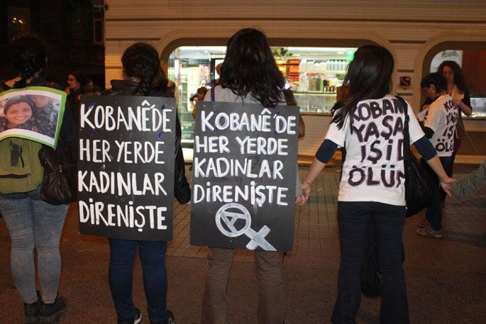 Kadınlardan Kobanê için yaşam koridoru