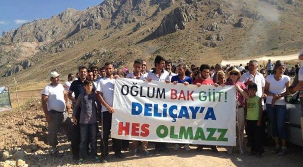 Kemah’ta Deliçay HES&#8217;e iptal
