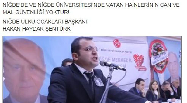 Ülkü Ocağı Başkanı ölümle tehdit etti, faşistler okulda saldırdı