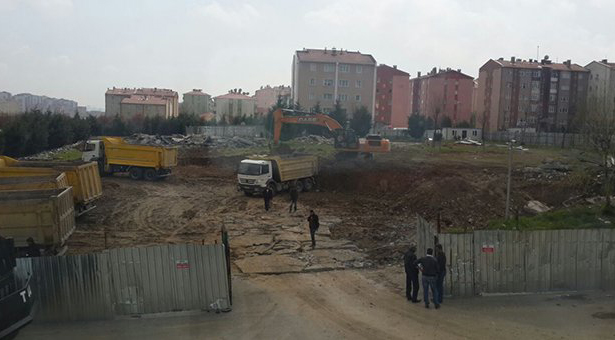 Başakşehir’deki imam hatip inşaatında göçük