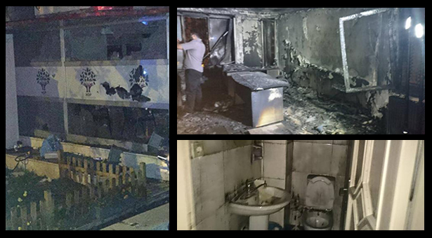 HDP Genel Merkezi polis gözetiminde ateşe verildi