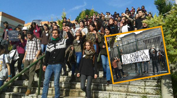 Lise ve üniversitelerde boykot (12 Ekim)