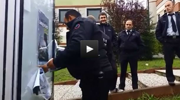 KOÜ’de özel güvenliğin afişle imtihanı ve dramı