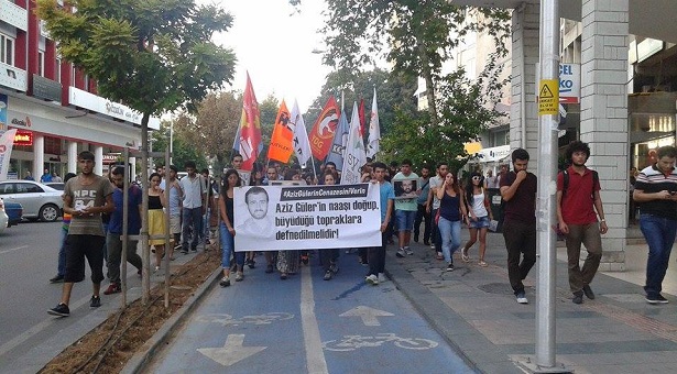 Antalya&#8217;da gençlik örgütleri Aziz Güler için yürüdü