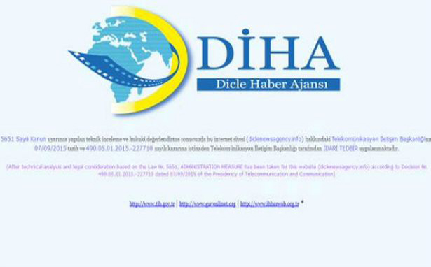 DİHA ve Azadiya Welat&#8217;a erişim engeli