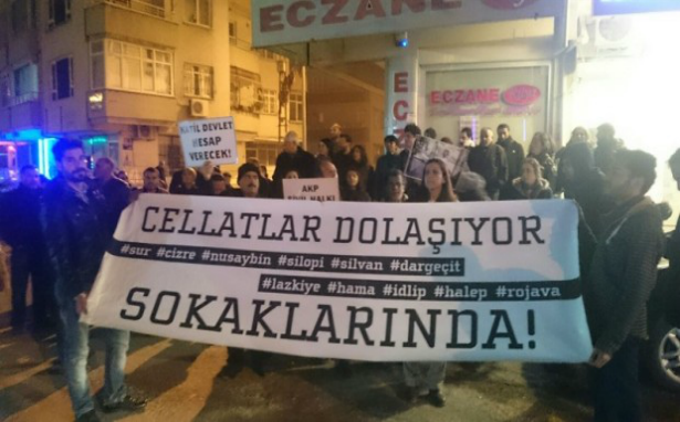 Antakya Halkı Saray&#8217;ın savaşına ve katliamlara karşı sokakta