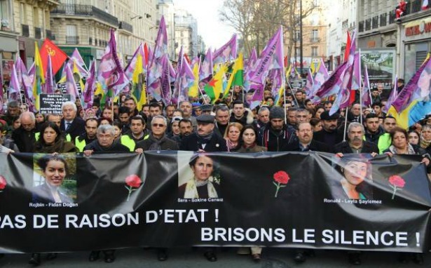 Paris üç devrimci kadın için yürüdü
