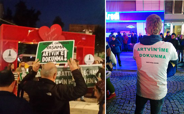 Ülkenin dört bir yanından Cerattepe&#8217;ye destek sürüyor- İl il eylemler (18 Şubat)