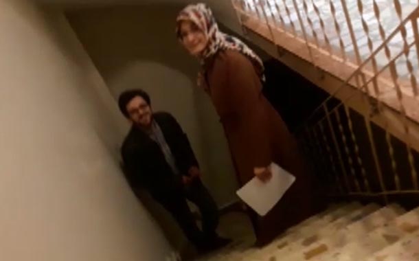 Evetçi-Hayırcı tespit eden AKP&#8217;liler görüntülendi: &#8220;Listeye göre gidiyoruz&#8221;