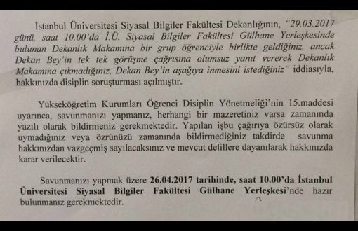 Dekanla toplu görüşmeye giden öğrencilere soruşturma: Tek tek gelin