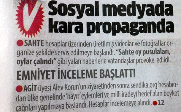 Saray’ın gazetesi Star hedef gösterdi, Sendika.Org&#8217;u polis bastı