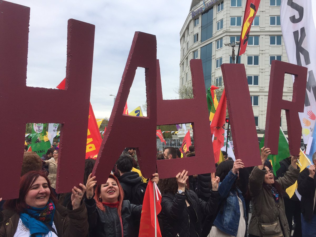 HDP&#8217;nin Ankara mitinginden kocaman bir &#8220;Hayır&#8221; yükseldi