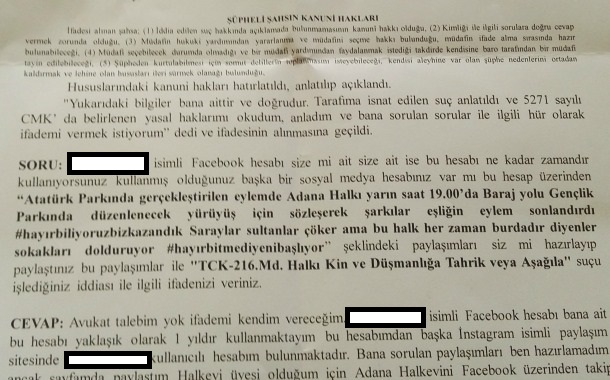 Adana&#8217;da sosyal medya paylaşımlarına soruşturma