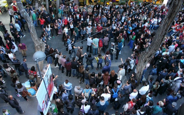 #YaşamİçinSöyle: Ankara&#8217;da türküler Nuriye ve Semih için söylendi