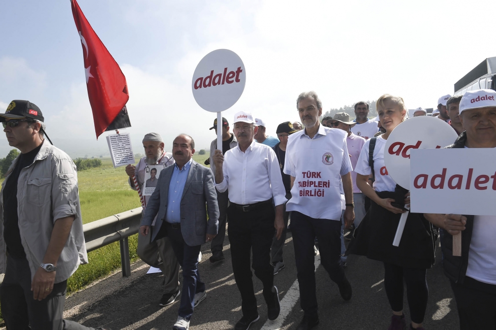 Adalet Yürüyüşü&#8217;nde 9. gün: #AdaletYollarda