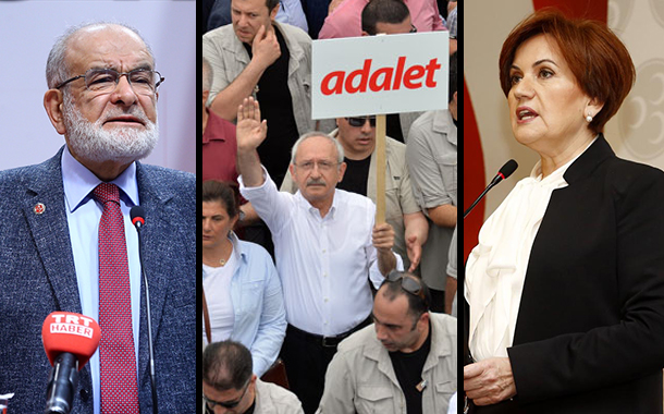 CHP&#8217;nin &#8220;adalet&#8221; çağrısına Saadet Partisi ve Akşener&#8217;den destek
