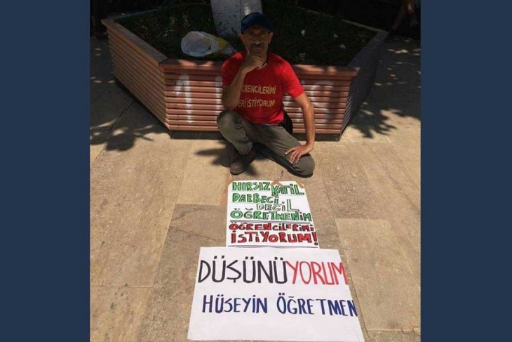 İhraç edilen öğretmenden düşünme eylemi: 2 günde, 2 gözaltı