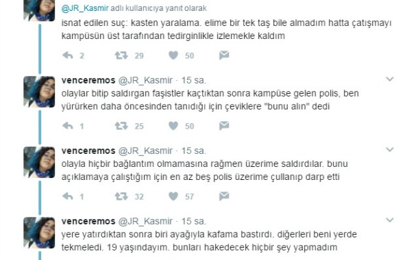 Cebeci&#8217;de polisten üniversiteliye: &#8220;Böyle bağırtırız işte zevk alıyor musun&#8221;