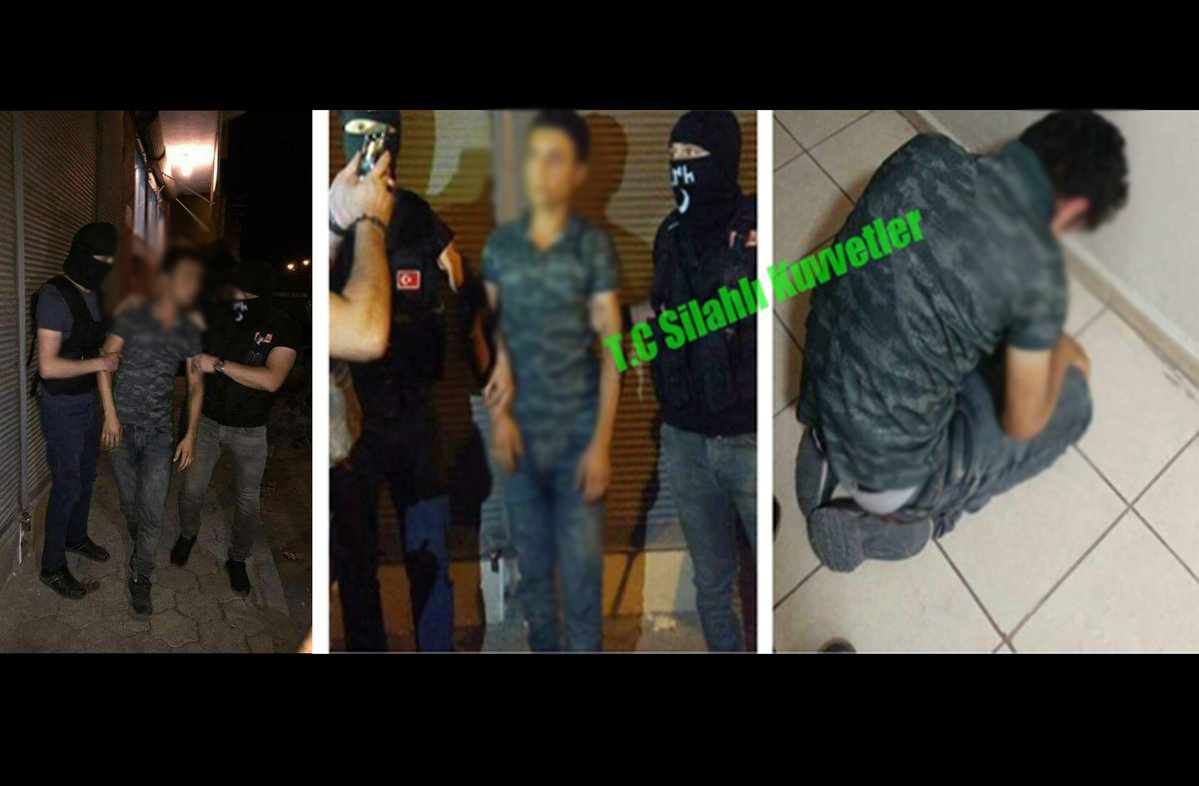 Polis, gözaltındaki çocuğun fotoğrafına &#8220;T.C Silahlı Kuvvetler&#8221; yazıp paylaştı