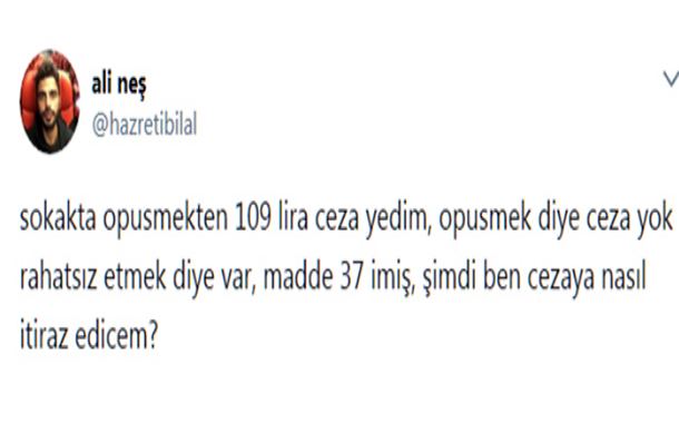 İstanbul&#8217;da öpüşen çifte para cezası kesildi
